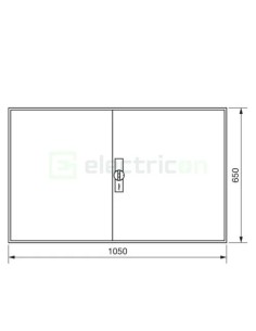 Tablou electric metalic - siguranțe - 192M (4x48) aparent Univers Hager FWB44S 2