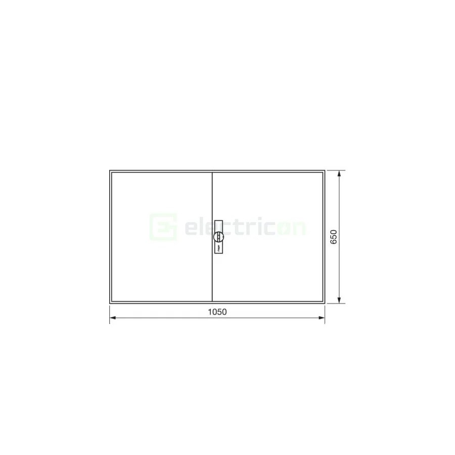 Tablou electric metalic - siguranțe - 192M (4x48) aparent Univers Hager FWB44S