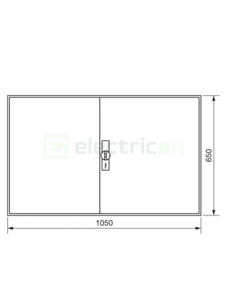 Tablou electric metalic - siguranțe - 192M (4x48) aparent Univers Hager FWB44S