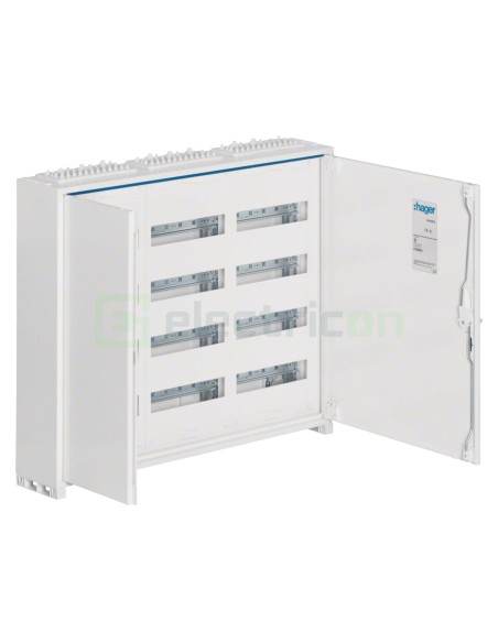 Tablou electric metalic - siguranțe - 144M (4x36) aparent Univers Hager FWB43S