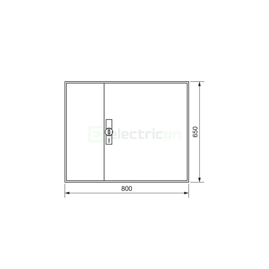 Tablou electric metalic - siguranțe - 144M (4x36) aparent Univers Hager FWB43S