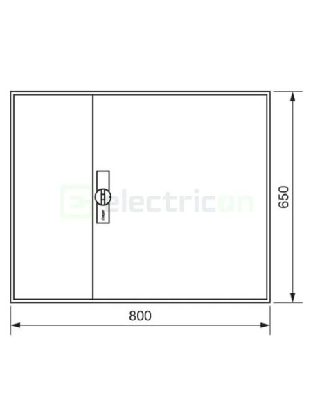 Tablou electric metalic - siguranțe - 144M (4x36) aparent Univers Hager FWB43S