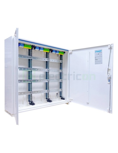 Tablou electric metalic - siguranțe - 144M (4x36) aparent Univers Hager FWB43S