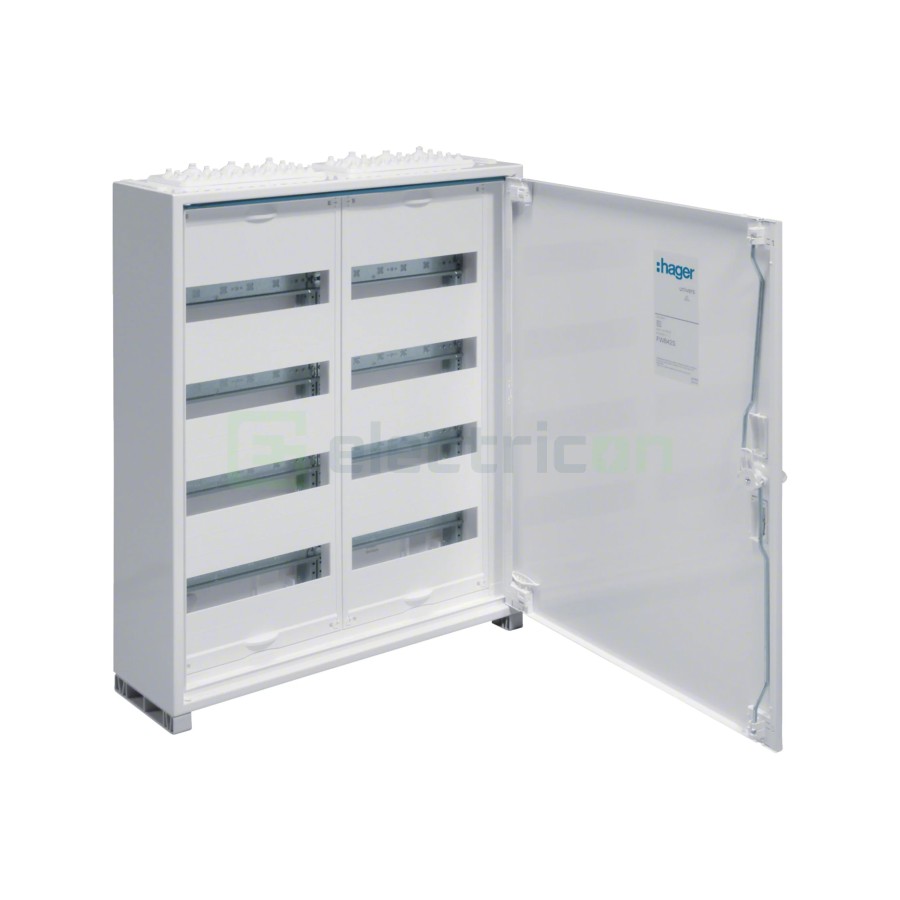 Tablou electric metalic - siguranțe - 96M (4x24) aparent Hager Univers FWB42S