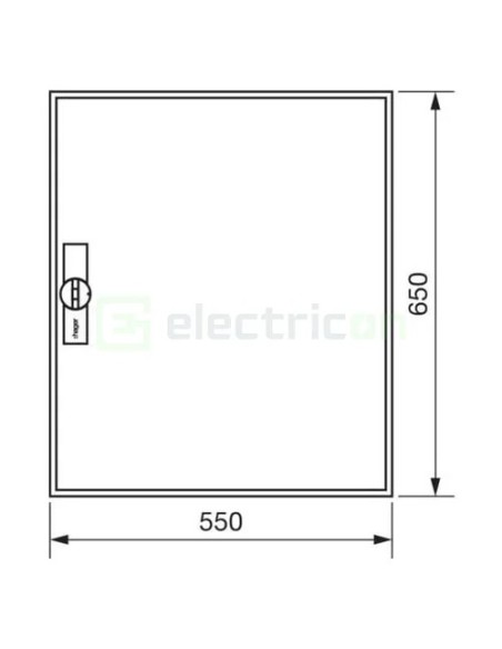 Tablou electric metalic - siguranțe - 96M (4x24) aparent Hager Univers FWB42S