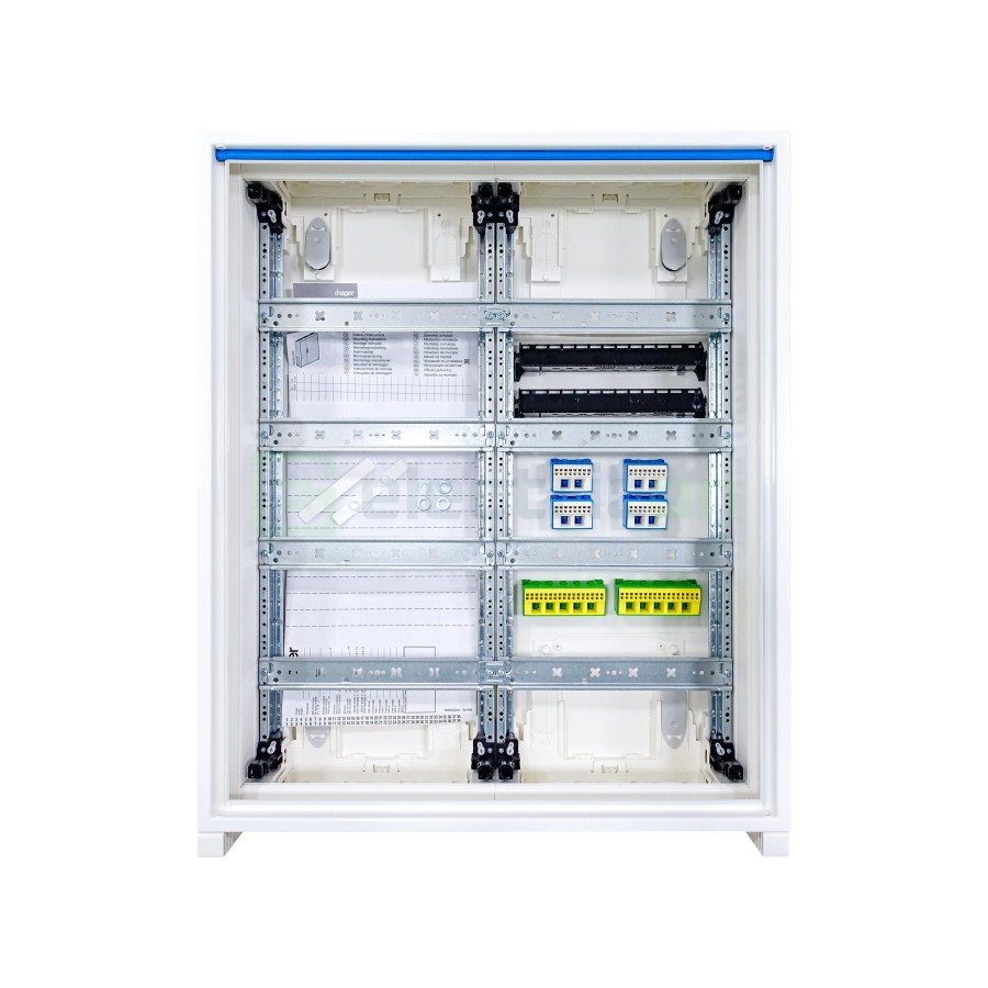 Tablou electric metalic - siguranțe - 96M (4x24) aparent Hager Univers FWB42S