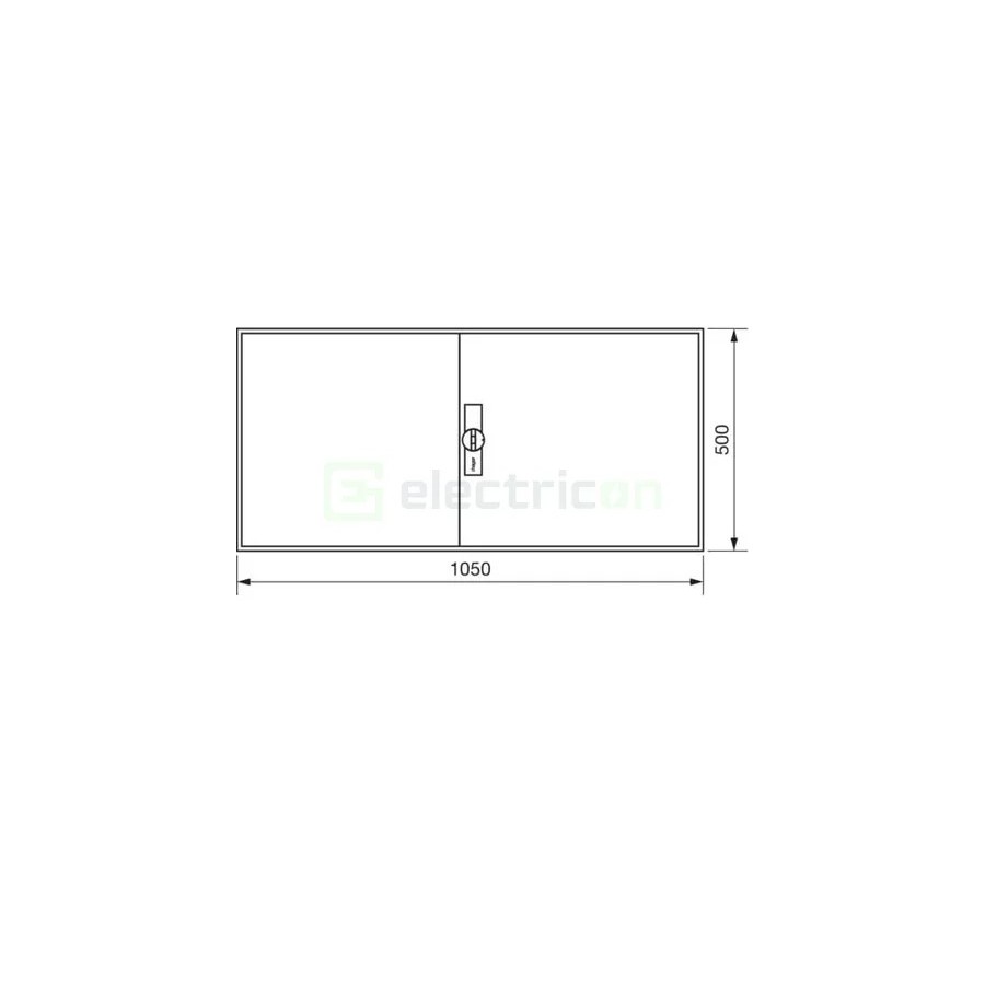 Tablou electric metalic - siguranțe - 144M (3x48) aparent Univers Hager FWB34S