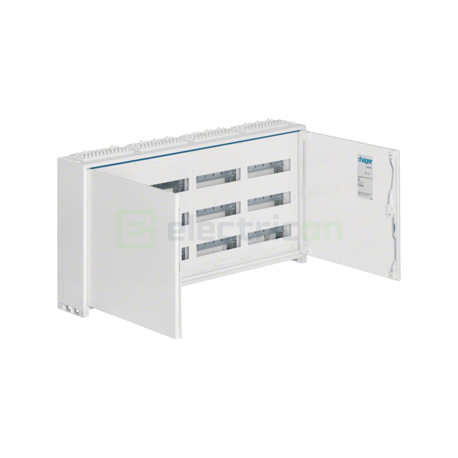 Tablou electric metalic - siguranțe - 144M (3x48) aparent Univers Hager FWB34S
