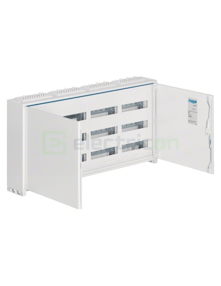 Tablou electric metalic - siguranțe - 144M (3x48) aparent Univers Hager FWB34S