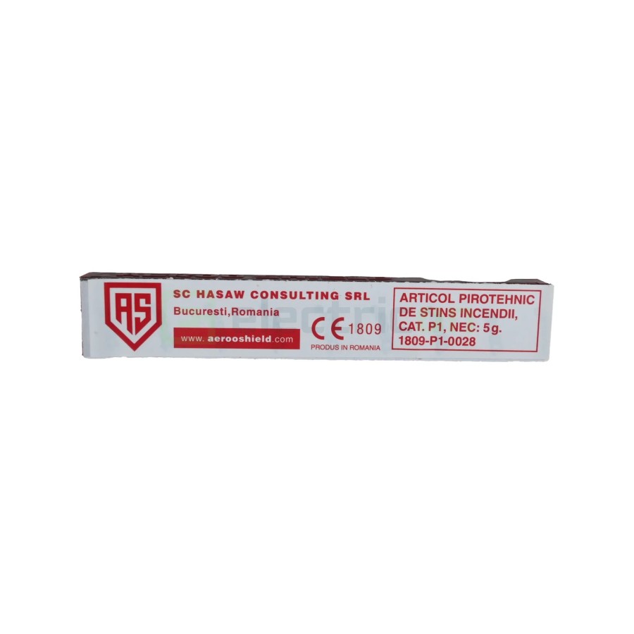 Pastilă stingere incendiu cu aerosoli pentru tablou electric - capacitate 0.1mc - Aeroo Shield AS01