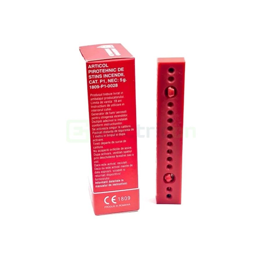Pastilă stingere incendiu cu aerosoli pentru tablou electric - capacitate 0.1mc - Aeroo Shield AS01