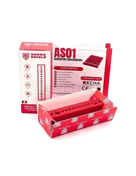 Pastilă stingere incendiu cu aerosoli pentru tablou electric - capacitate 0.1mc - Aeroo Shield AS01