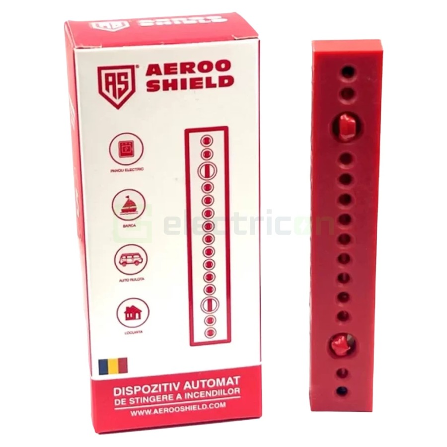 Pastilă stingere incendiu cu aerosoli pentru tablou electric - capacitate 0.1mc - Aeroo Shield AS01