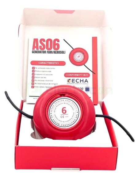 Pastilă stingere incendiu cu aerosoli pentru tablou electric - capacitate 0.6mc - Aeroo Shield AS06