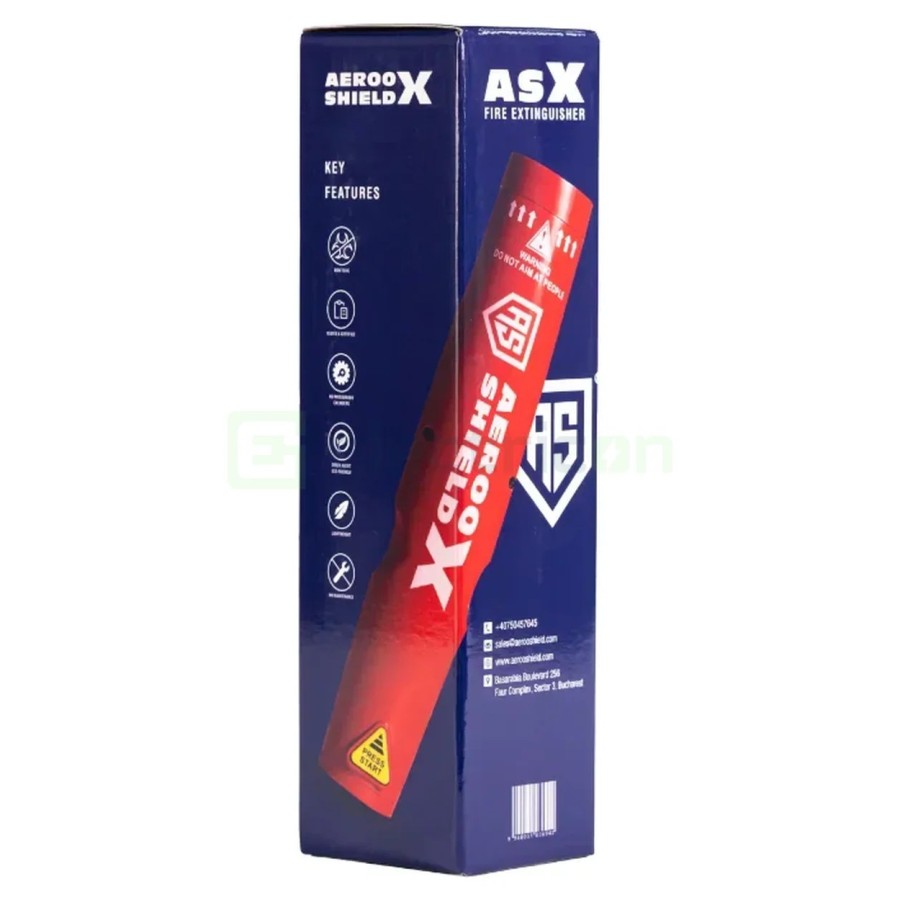 Stingator cu aerosoli de potasiu fără reziduri de stingere pentru auto/casa valabilitate 5 ani - Aeroo Shield ASX
