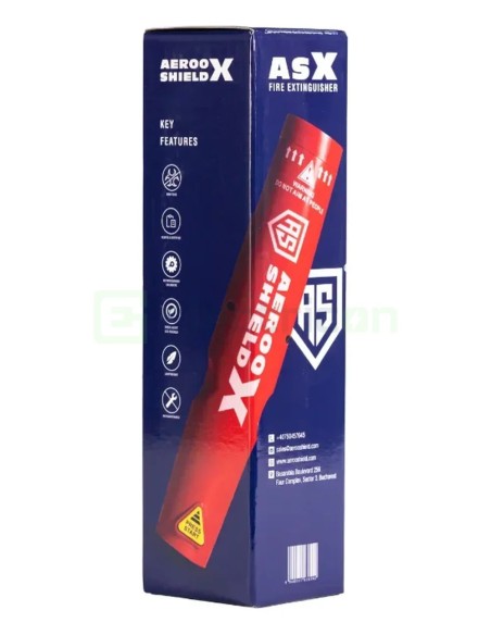 Stingator cu aerosoli de potasiu fără reziduri de stingere pentru auto/casa valabilitate 5 ani - Aeroo Shield ASX
