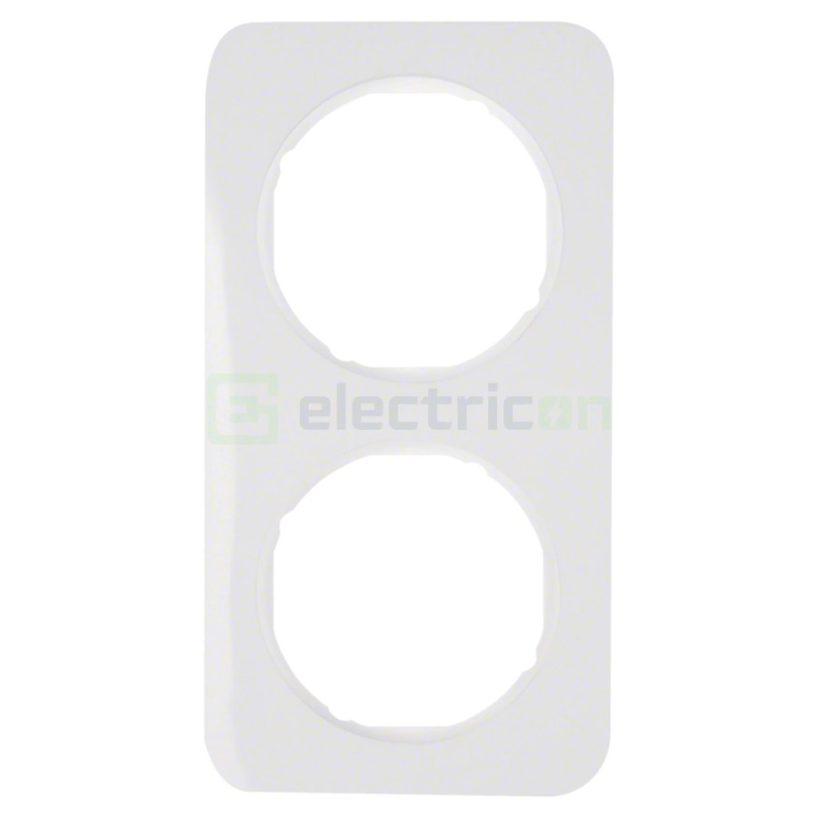 Ramă - 2 module - montaj orizontal - alb - Berker R.1 - 10122189
