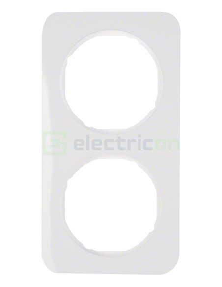 Ramă - 2 module - montaj orizontal - alb - Berker R.1 - 10122189