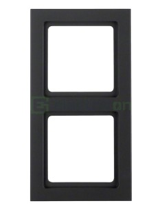 Ramă - 2 module - montaj vertical - antracit - Berker Q.3 - 10126096