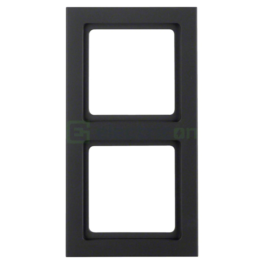 Ramă - 2 module - montaj vertical - antracit - Berker Q.3 - 10126096