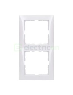 Ramă - 2 module - montaj vertical - alb - Berker S.1 - 10128989