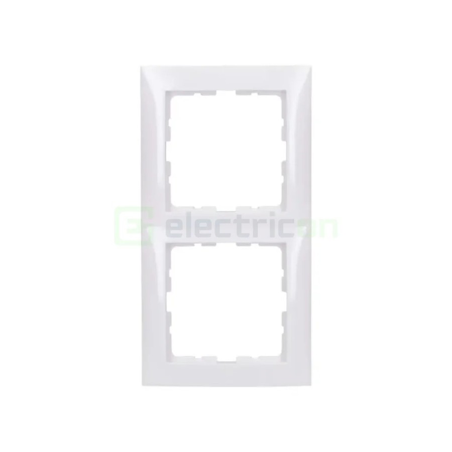 Ramă - 2 module - montaj vertical - alb - Berker S.1 - 10128989
