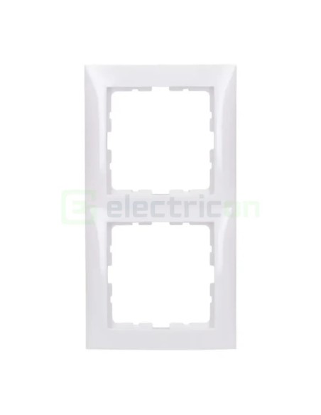 Ramă - 2 module - montaj vertical - alb - Berker S.1 - 10128989