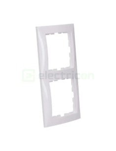 Ramă - 2 module - montaj vertical - alb - Berker S.1 - 10128989 2