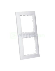 Ramă - 2 module - montaj vertical - alb - Berker S.1 - 10129909 2