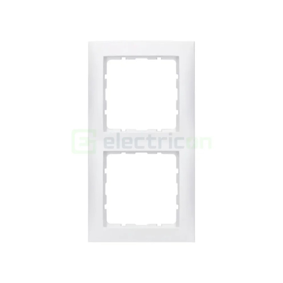 Ramă - 2 module - montaj vertical - alb - Berker S.1 - 10129909