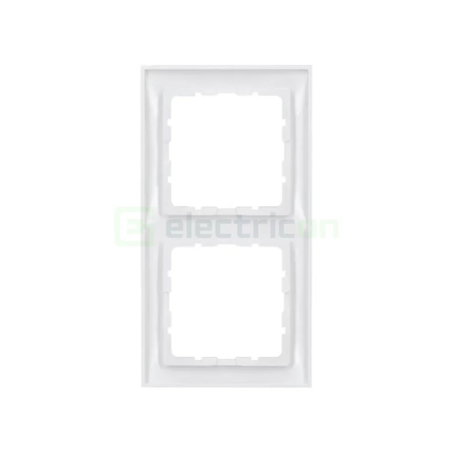 Ramă - 2 module - montaj vertical - alb - Berker S.1 - 10129909