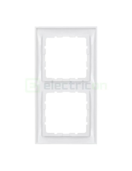 Ramă - 2 module - montaj vertical - alb - Berker S.1 - 10129909