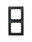 Ramă - 2 module - montaj vertical - antracit mat - Berker S.1 - 10129949