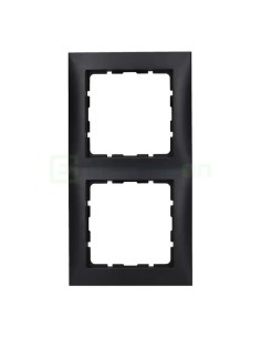 Ramă - 2 module - montaj vertical - antracit mat - Berker S.1 - 10129949
