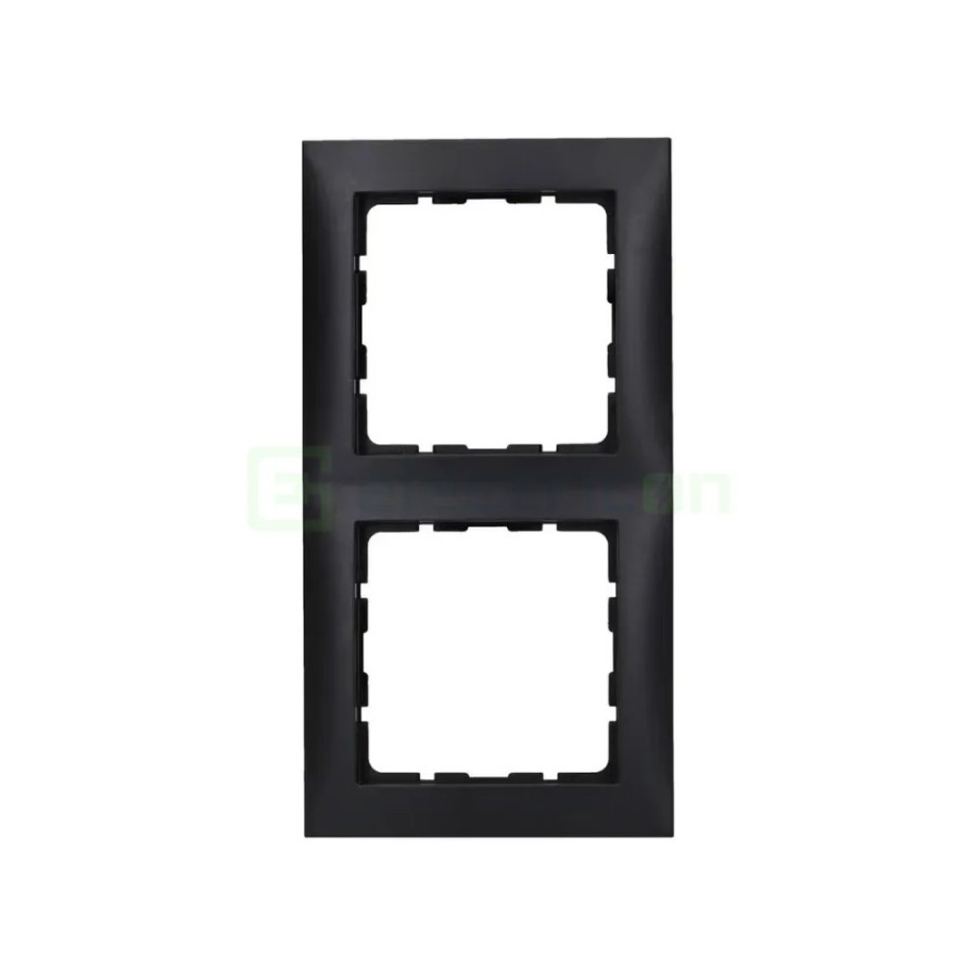 Ramă - 2 module - montaj vertical - antracit mat - Berker S.1 - 10129949