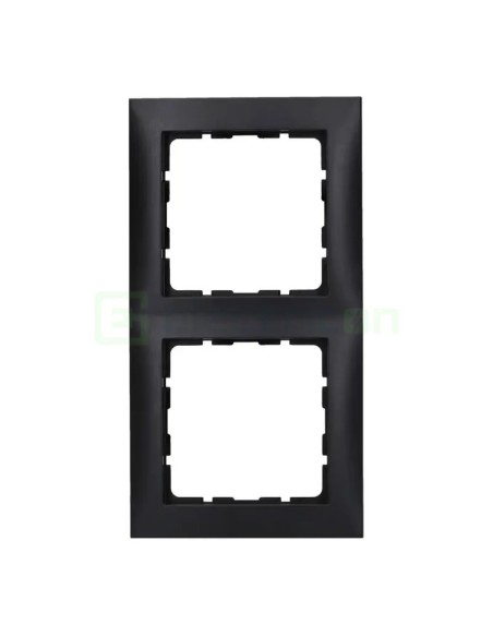 Ramă - 2 module - montaj vertical - antracit mat - Berker S.1 - 10129949