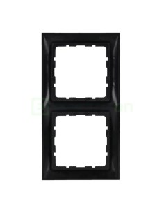 Ramă - 2 module - montaj vertical - antracit mat - Berker S.1 - 10129949 2