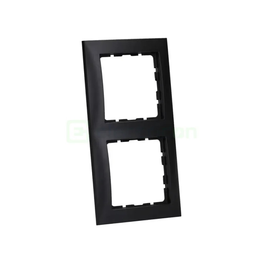 Ramă - 2 module - montaj vertical - antracit mat - Berker S.1 - 10129949