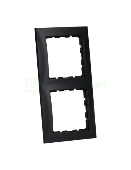 Ramă - 2 module - montaj vertical - antracit mat - Berker S.1 - 10129949