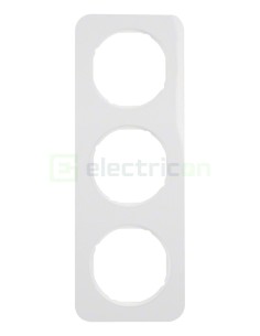 Ramă - 3 module - montaj vertical - alb - Berker R.1 - 10132189