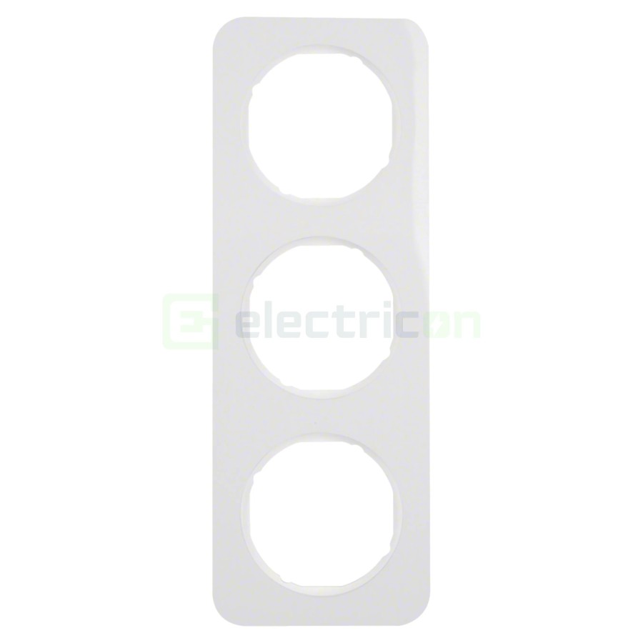 Ramă - 3 module - montaj vertical - alb - Berker R.1 - 10132189