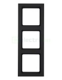 Ramă - 3 module - montaj vertical - antracit - Berker Q.3 - 10136096