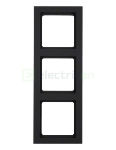 Ramă - 3 module - montaj vertical - antracit - Berker Q.3 - 10136096