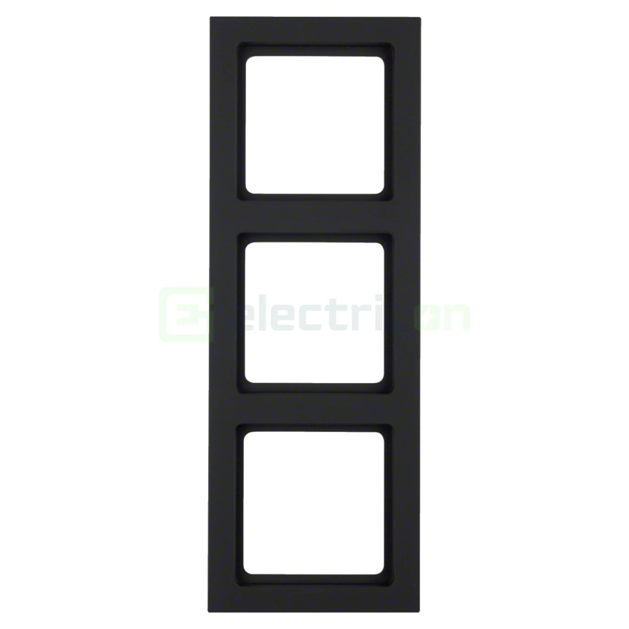 Ramă - 3 module - montaj vertical - antracit - Berker Q.3 - 10136096