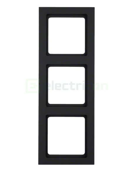 Ramă - 3 module - montaj vertical - antracit - Berker Q.3 - 10136096