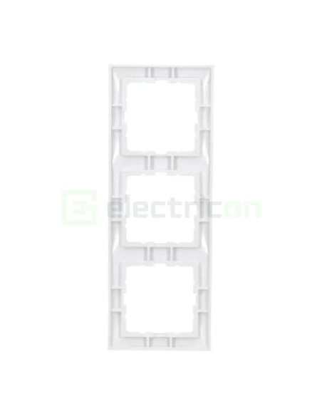 Ramă - 3 module - montaj vertical - alb lucios - Berker S.1 - 10138989