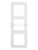 Ramă - 3 module - montaj vertical - alb - Berker S.1 - 10139909
