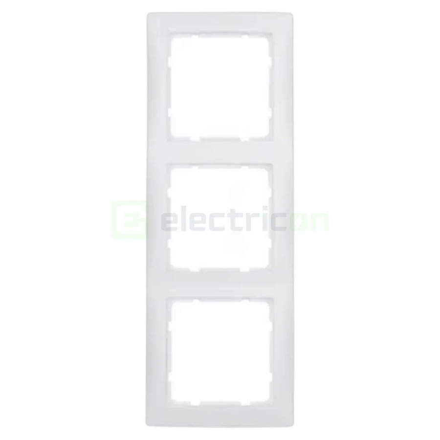 Ramă - 3 module - montaj vertical - alb - Berker S.1 - 10139909