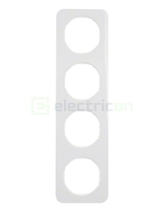 Ramă - 4 module - montaj vertical - alb - Berker R.1 - 10142189