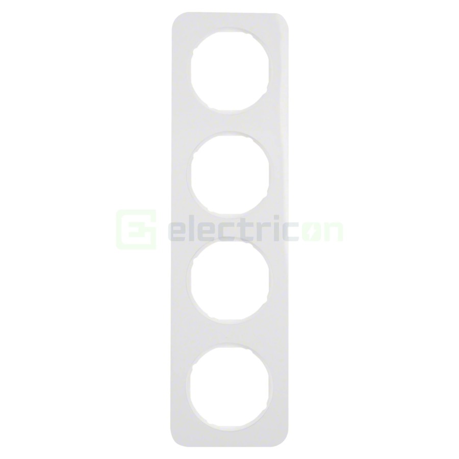 Ramă - 4 module - montaj vertical - alb - Berker R.1 - 10142189